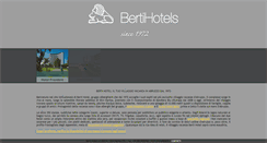 Desktop Screenshot of bertihotels.it