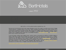 Tablet Screenshot of bertihotels.it